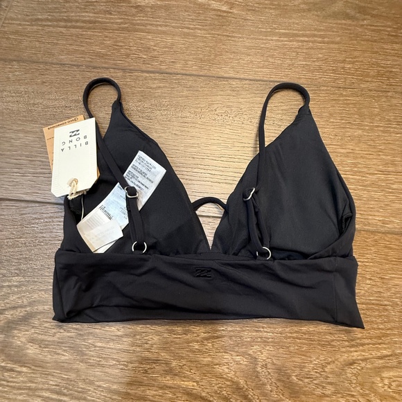 Billabong Women's Sol Searcher V-Neck Black Swim Top, NWT, Size Small - Picture 5 of 11